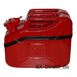 rote Toolbox aus einem Benzinkanister